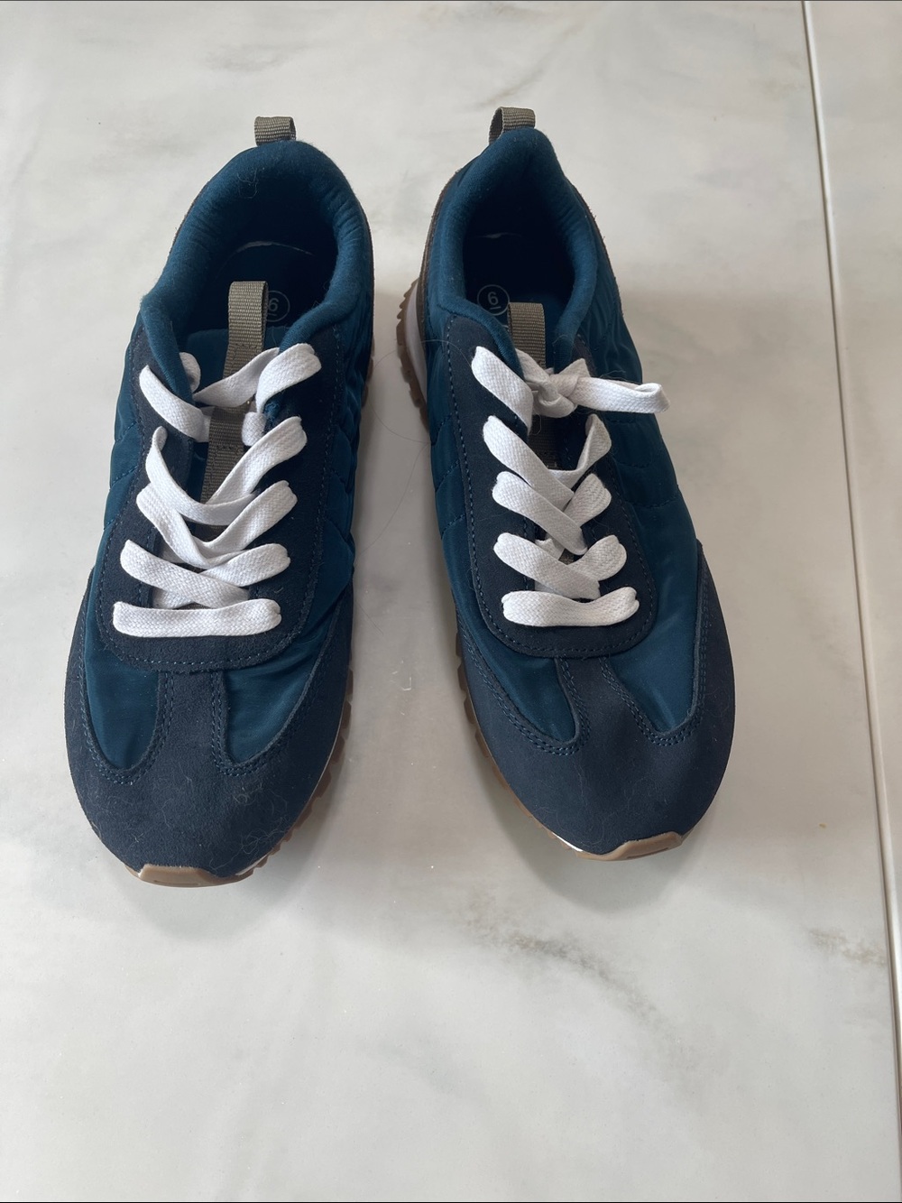 Cat & Jack Navy and White Kids Lace-Up Sneakers